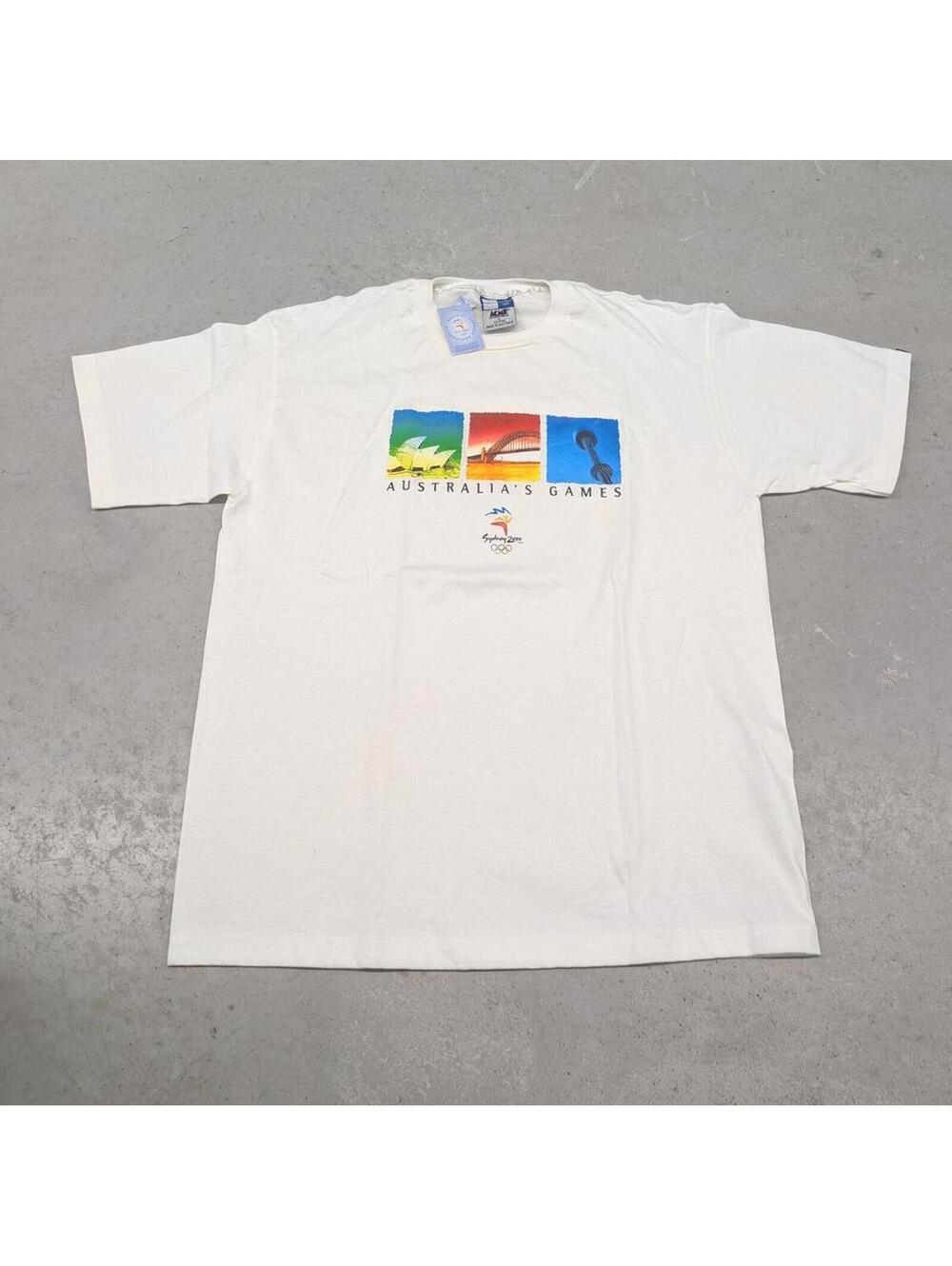 Vintage Y2K 2000 Sydney Australia Olympics T-shirt NWT